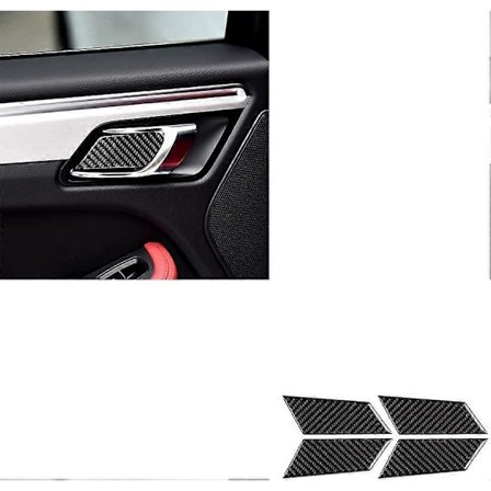Bil interiör dekaler Kolfiber handtag Ram dekorationsremsa skydd Ram Modifiering, Lämplig för Porsche Macan Cayenne