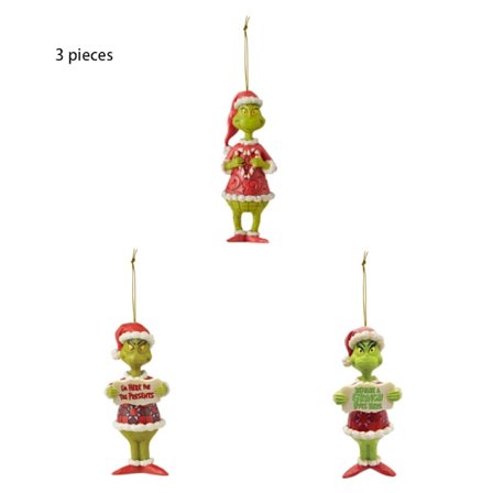 3 stk. Juledekorasjon anheng fly tegneserie akryl juletre anheng (B stil)