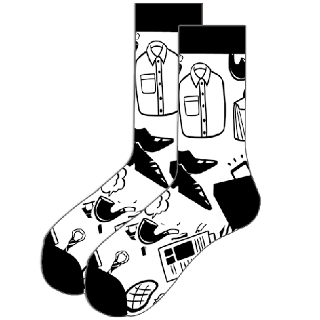 5 st piller schack pjäser herrstrumpor Resident Evil mellanhöga strumpor rödvinstrumpor fickur ölstämpel damstrumpor