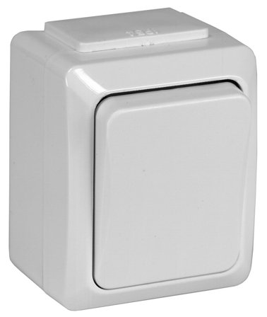 Gelia 4021166642 Strømbryter kapslet 1-polet/trapp, Strømbrytere & vegguttak