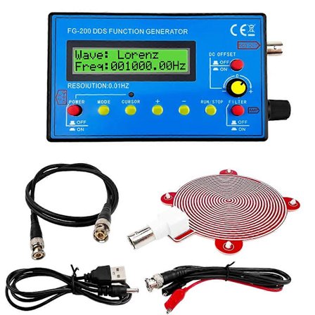 FG200 DDS Funksjon Signalgenerator Frekvensteller 0.01Hz - 500KHz Signalkildemodul Sine+Squa