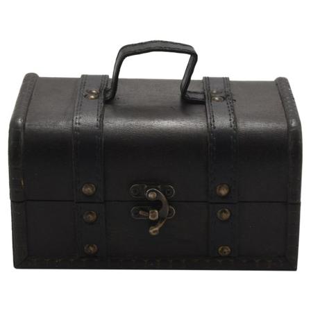 Retro Skattkiste Vintage Treoppbevaringsboks Antikk Stil Smykkeorganisator For Smykkeskrin Tri