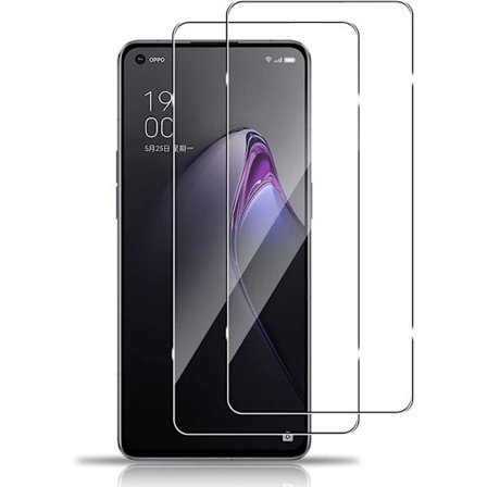 Härdat glas för OPPO Reno 8 5G - 2 delar - Transparent skyddsglas