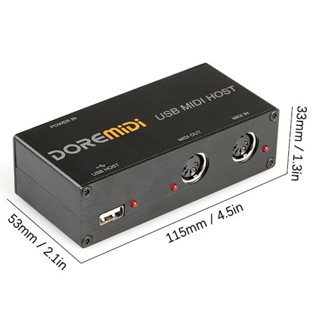 USB til MIDI Host Guitar Effector MIDI Synthesizer MIDI Generator MIDI Interface Enheder Elektronisk Instrument Udstyr