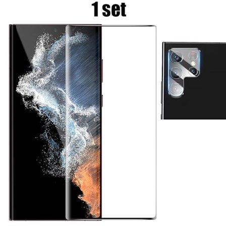 Galaxy S23 Ultra Skärmskydd och Kameralinsskydd (3-pack)