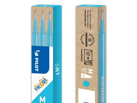 Pilot Refill Frixion 0,7mm ljusblå 3/fp - Lyreco - Kontorsmaterial - Pennor - Pennpatroner