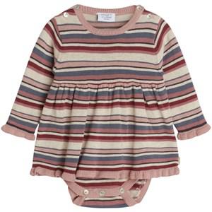 Hust&Claire Dusty Rose Mally Dress Baby Body 68 cm - All in ones - 68 cm - Pink