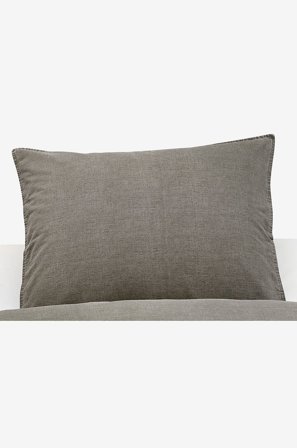 Borganäs of Sweden - Tyynyliina Washed 2/pakk. - Harmaa - Tyynyliinat - 50X60 - - Homeroom
