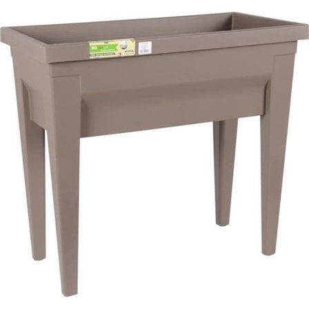 EDA Vegetabilisk trädgård med City Veg-bord & bord - 73 x 38,5 x H 68 cm - 57 L - Taupe
