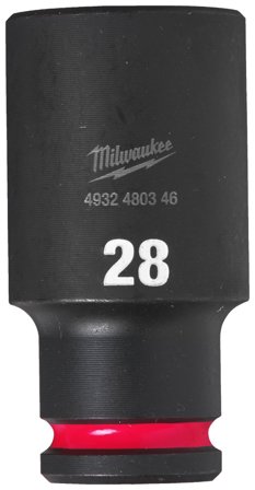 Milwaukee Shockwave Impact Duty Krafthylsa 1/2" fyrkant, djup 28 mm, Handverktyg