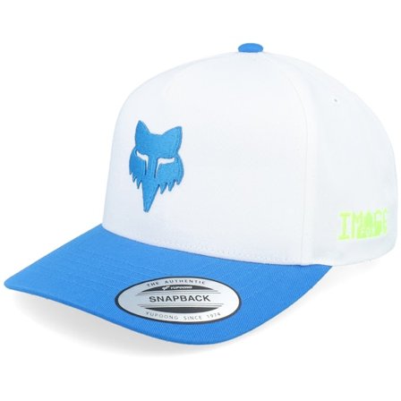 Fox - Blanc adjustable Casquette - Image Phantom Hat White/Blue A-Frame Adjustable @ Hatstore