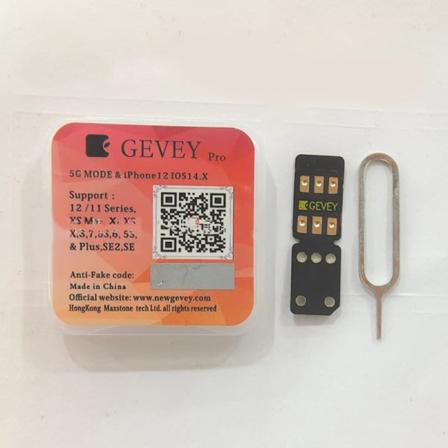IC 1st Gevey PRO Upplåsningskort Klistermärke för iPhone 6s-7-8-X-XSM-11