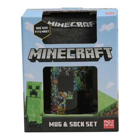 Minecraft Mugg- Och Set One Size Svart/grön