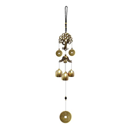 Hooshing Vindspil Udendørs Lykketræ Metal Klokker Feng Shui Vindspil til Lykkeligt Hjem Have Terrasse Gård Hængende Dekoration