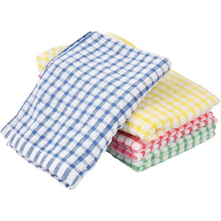 12 frotté viskestykker ?40*28 cm Servietter i bomuld 4 farver Håndklæder [DB]