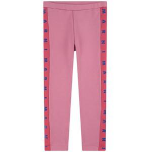 Kids - Marni Crocus Flower Branded Leggings - Bottoms - 14 years - Pink - Mädchen