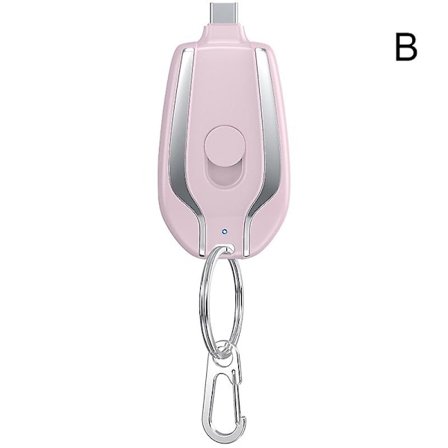 1500mah Bärbar Mini Power Bank Nyckelring Laddning Powerbank Mobiltelefon Reserv