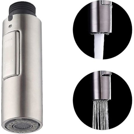 Vaihto keittiöhanan päät Käsisuihku Universal G1 / 2 Irrotettava hanapää ruostumaton teräs Sus304 harjattu, Pfs200-bs