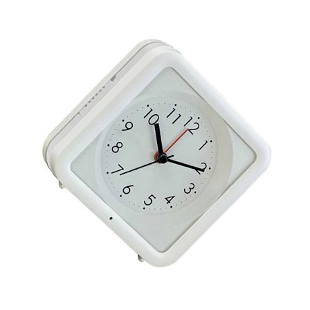 Studerende Sengelamper Stille Vækkeur med Automatisk Lyssensor Firkantet Design Natlampe Ur til Fredfyldt Søvn Gave[HK]