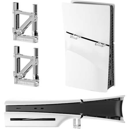 Horisontal Stativ for PS5 Slim Konsoll, 2 stk. Basis Holder PS5 Slim Støttebrakett Spilltilbehør for PS5 Slim Disc/ Digital Editioner