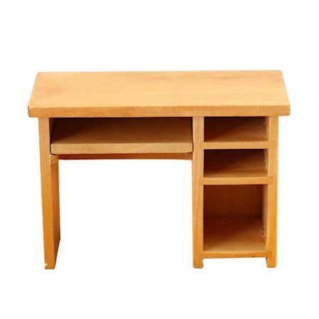 Dockskåpsdatorbord Dockskåpsmus Tangentbord Dockskåpsbord Miniatyrer