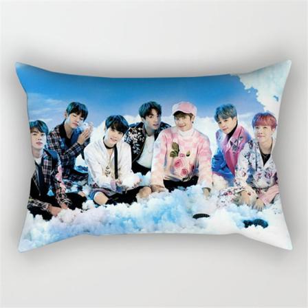 Bts Dubbelsidigt Printed Örngott Med Persikoskal