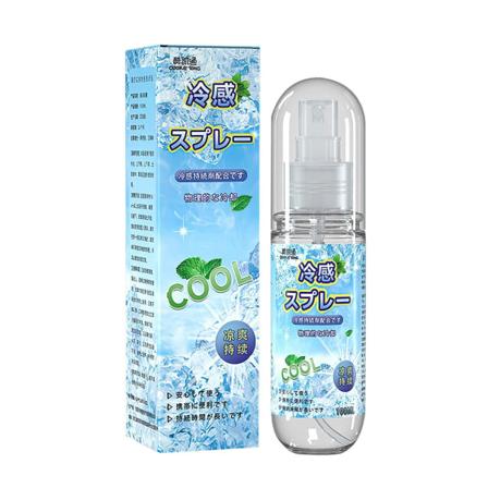 100 ml virkistävä viilentävä sumu, vartalon välitön viilentävä suihke, luonnollinen minttusumu nopeaan viilentämiseen, viilentää ihmiskehoa kesällä