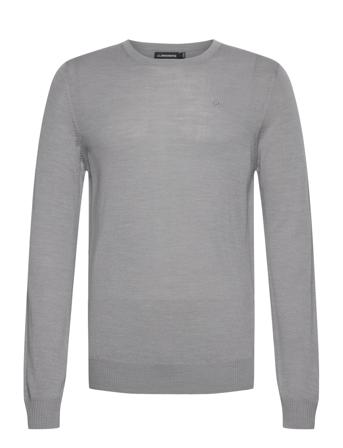 M Merino Blend C-Neck Sweater Tops Knitwear Round Necks Grey J. Lindeberg