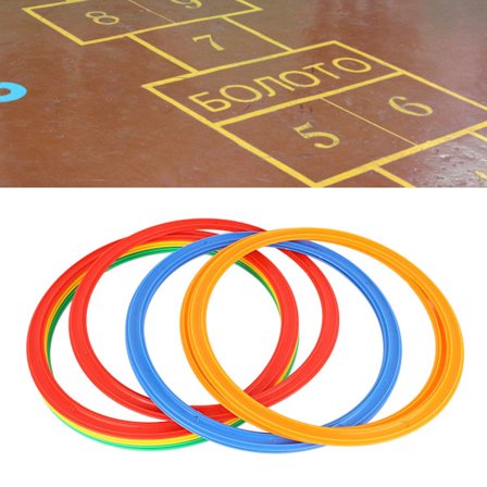 Barn Sport Speed Ring Set 10 Ringar 10 Spännen Ökad Smidighet Utomhus Ringar Leksak M 28cm