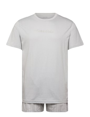 Calvin Klein | S/S Crew Poplin Boxer Set | S