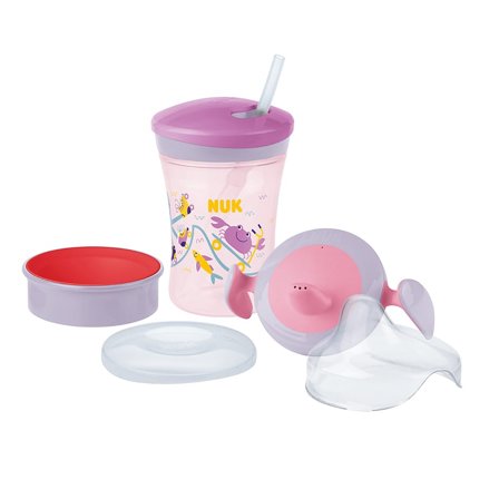 NUK Drikkesæt Pink, Børn & Forældre, Service, Kopper Og Drikkedunke