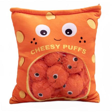 9st En Påse Cheesy Puffs Toy Snack Plysch Puff Toys