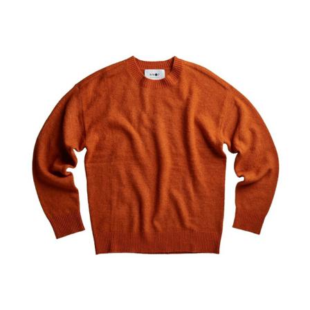 Nn07, Zion Crew 6501 Sweater Oranje, Heren, Maat:L