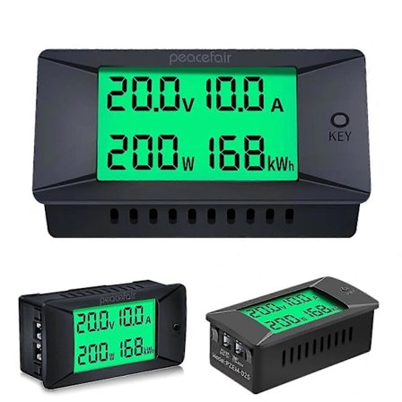 NA/DC 0-300V 300A LCD Digital Voltmeter Amperemeter Spenning Amp Effekt Panel Meter Sett 200A