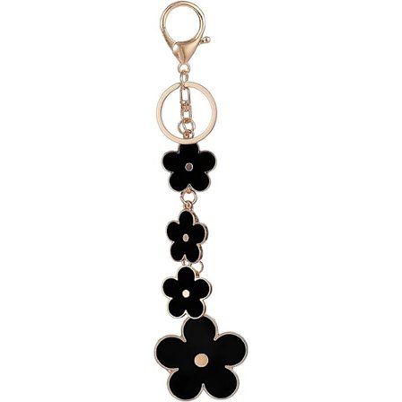 Kvinners Blomster Veske Charms Emaljert Nøkkelring Veske Tilbehør