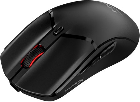 HyperX Pulsefire Haste 2 Mini trådløs gamingmus (sort) 2.4GHz, bluetooth, 26000 DPI, 59g, 6 knapper, opptil 100 timers batteritid