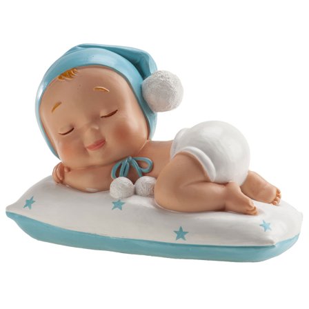 Kagedekoration Dåbsfigur Sovende Dreng