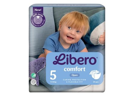 LIBERO Blöja Comfort 5 9-14kg 34/fp - Lyreco - Sjukvård och omsorg - Hygien - Barnblöjor