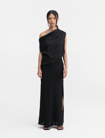 Ahlvar Gallery Lana Silk Tank - Black - XL