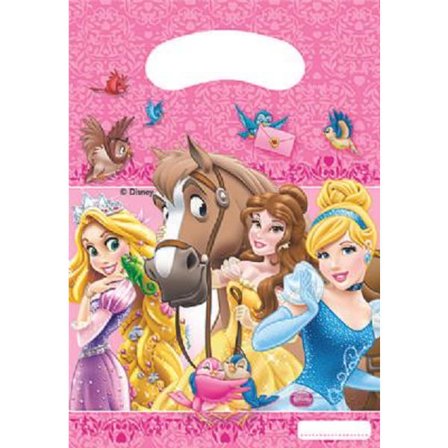 Godispåsar disney princess 6 st goodie bags kalaspåsar kalas