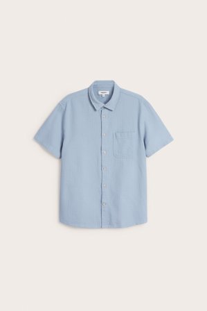 Kappahl | Koszula z krótkimi rękawami, o wyraźnej strukturze | Jasnoniebieski