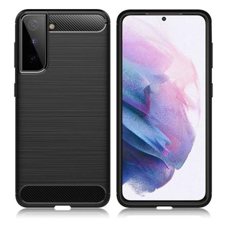 Carbon Flex Samsung Galaxy S21 Plus 5G kotelot - Musta Black