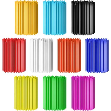 72 stk. cykel egerhjulsskind fælge hjul trim wrap cover dekoration beskytter rør motorcykel motocross pit dirt bike (mix 11 farver)