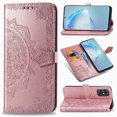 Samsung Galaxy S20 Plus - Mandala Plånboksfodral - Roséguld Roséguld