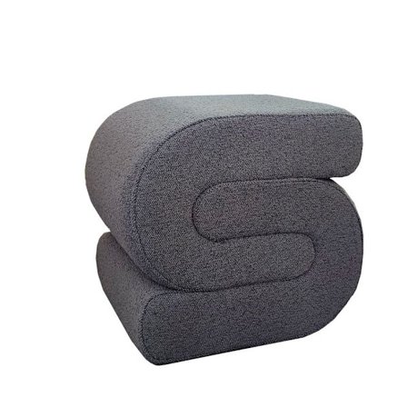 Bagel-jakkara, harmaa, vaalea, 48x42x44cm