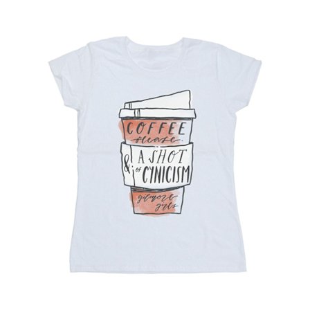 Gilmore Girls Dam/Dam Kaffe Tack Bomulls T-shirt S Vit