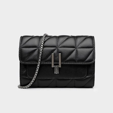 Håndtaske Luksus Designer Tasker Kvinder Læder Kæde Crossbody Tasker Til Kvinder Håndtasker Skuldertasker Messenger Kvinde Clutch(Sort)