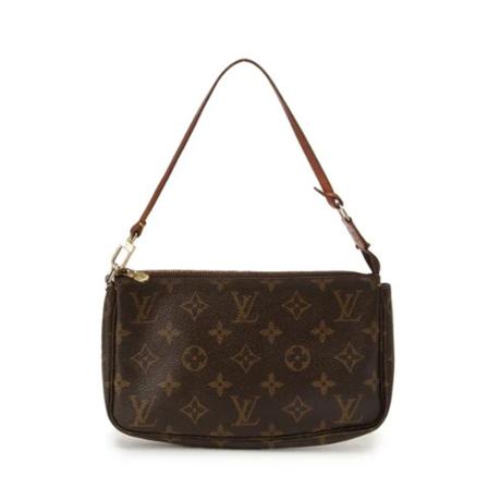 Louis Vuitton Vintage Pre-owned Polyester handvskor brun, Dam Vintage Väskor, Dam, Storlek: ONE SIZE