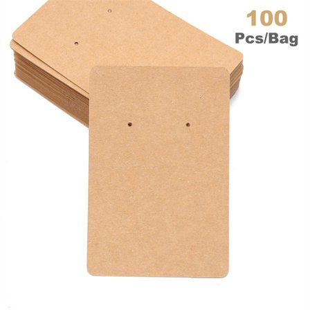 100 stk/pakke smykker Displaykort Halskæder Emballagekort