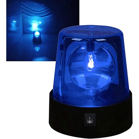 LED-strobeljus, 3-tums LED-fyr blinkande ljus, discofest roterande lampa DJ blinkande scenljus polisljusleksak för DJ-show bar